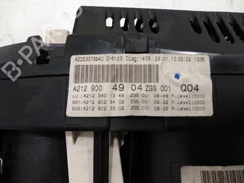 Instrument cluster MERCEDES-BENZ E-CLASS (W212) E 200 CDI / BlueTEC (212.005, 212.006) | BP8085530C47 