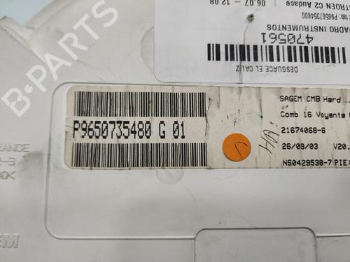 Instrument cluster CITROËN C2 (JM_) 1.4 HDi | BP17238730C47 