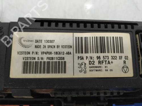 Climate control PEUGEOT 407 (6D_) 1.6 HDi 110 (6D9HZC, 6D9HYC) | BP20149464I5 