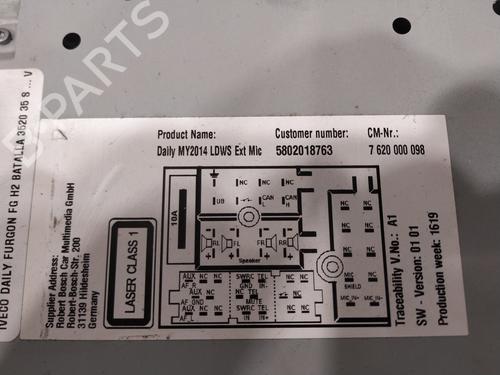 Radio IVECO DAILY VI Van 33S14, 35S14 | BP29532281E6 