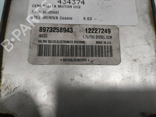 Engine control unit (ECU) OPEL MERIVA A MPV (X03) 1.7 DTI (E75) | BP11526501M57 