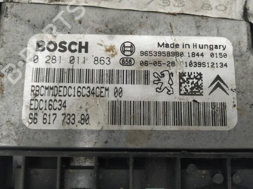 Engine control unit (ECU) CITROËN C4 I (LC_)  | BP8095468M57 