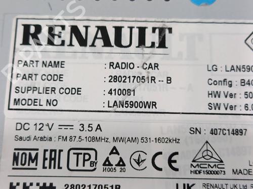 Display monitor DACIA SANDERO III | BP30772469C48