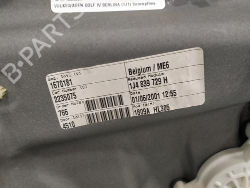 Rear left window mechanism VW GOLF IV (1J1) 1.6 16V | BP10063022C24 