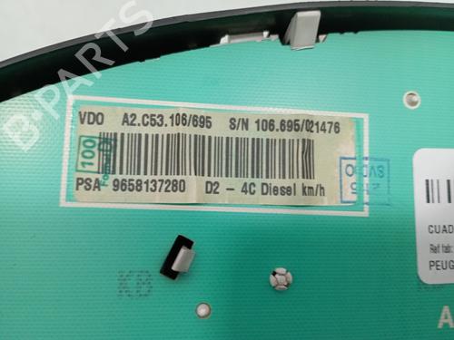 Instrument cluster PEUGEOT 407 (6D_) 1.6 HDi 110 (6D9HZC, 6D9HYC) | BP15824260C47 