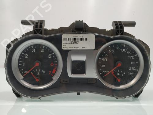 Used Instrument cluster RENAULT CLIO III (BR0/1, CR0/1) 1.2 16V (BR0R, BR1D, BR1L, CR0R) (65 hp) 8089242