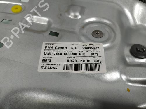 Rear right window mechanism HYUNDAI ix35 (LM, EL, ELH)  | BP27984374C25 