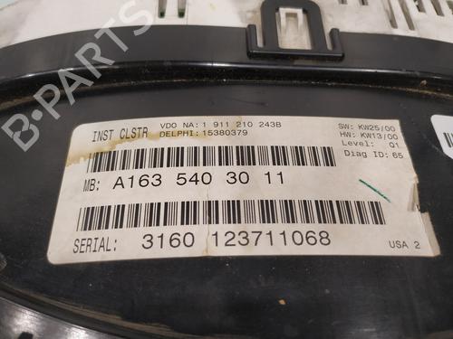 Instrument cluster MERCEDES-BENZ M-CLASS (W163)  | BP28099716C47