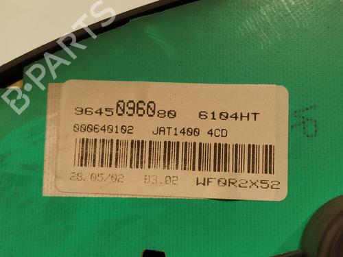 Instrument cluster PEUGEOT 206 Hatchback (2A/C) 1.4 HDi eco 70 | BP31792336C47