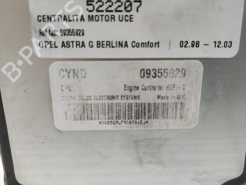 Engine control unit (ECU) OPEL ASTRA G Hatchback (T98)  | BP25846039M57 