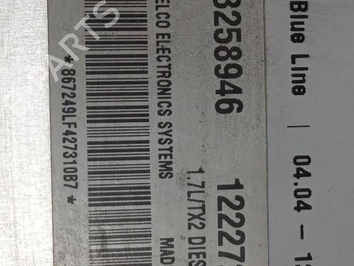 Engine control unit (ECU) OPEL MERIVA A MPV (X03) 1.7 DTI (E75) | BP36032252M57 - Image 3