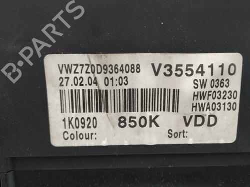 Instrument cluster VW GOLF V (1K1)  | BP8096723C47 