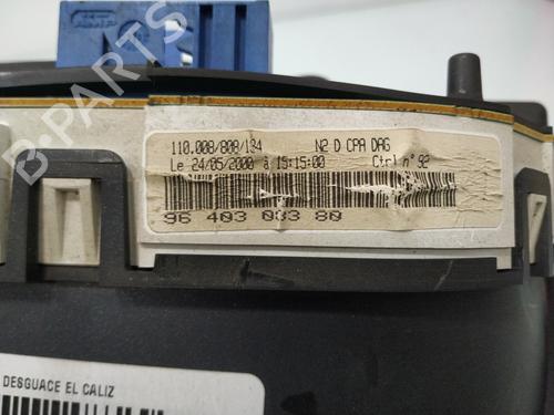 Instrument cluster PEUGEOT 306 Hatchback (7A, 7C, N3, N5) 1.9 D | BP22697541C47 