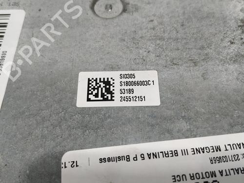 Engine control unit (ECU) RENAULT MEGANE III Hatchback (BZ0/1_, B3_) 1.5 dCi (BZ1G, BZ1W, BZ0R) | BP31816890M57 