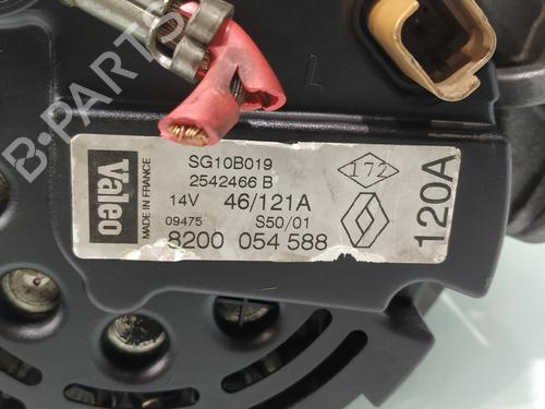 Alternator RENAULT SCÉNIC I MPV (JA0/1_, FA0_) 1.9 dTi (JA1U) | BP31089855M7 
