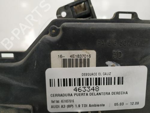Front right lock AUDI A3 (8P1) 1.9 TDI | BP16066241C97 