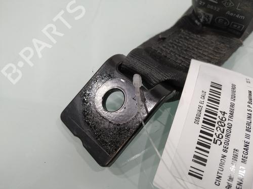 Rear left seatbelt RENAULT MEGANE III Hatchback (BZ0/1_, B3_) 1.5 dCi (BZ1G, BZ1W, BZ0R) | BP31828418I29 