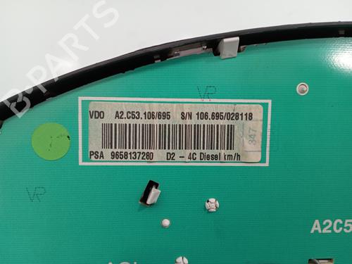 Instrument cluster PEUGEOT 407 (6D_) 1.6 HDi 110 (6D9HZC, 6D9HYC) | BP12432959C47 