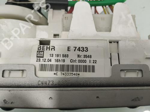 Climate control OPEL MERIVA A MPV (X03) 1.6 16V (E75) | BP19272535I5 