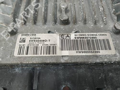 Engine control unit (ECU) CITROËN C4 Picasso I MPV (UD_) 2.0 HDi 138 | BP8098593M57 