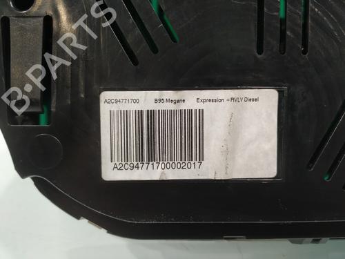 Instrument cluster RENAULT MEGANE III Hatchback (BZ0/1_, B3_) 1.5 dCi (BZ1G, BZ1W, BZ0R) | BP31828358C47