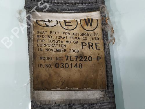 Front right seatbelt TOYOTA PRIUS Liftback (_W2_) 1.5 Hybrid (NHW20_, NHW20R) | BP26572655I25 