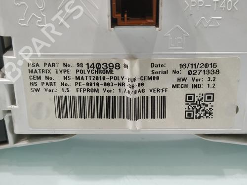 Instrument cluster PEUGEOT 508 I (8D_) | BP30601662C47