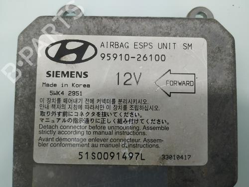 ECU airbags HYUNDAI SANTA FÉ I (SM) 2.0 CRDi | BP22614744M53 