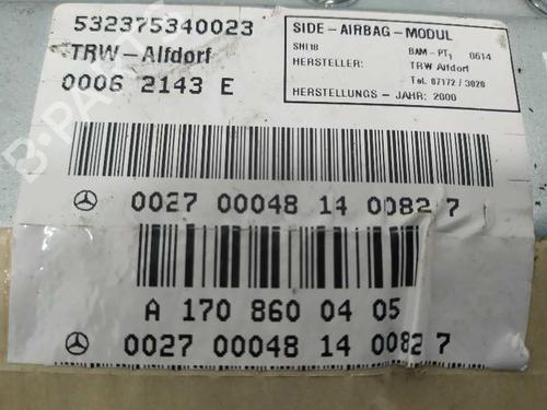 Right seat airbag MERCEDES-BENZ C-CLASS (W202) C 220 CDI (202.133) | BP8092849C14 