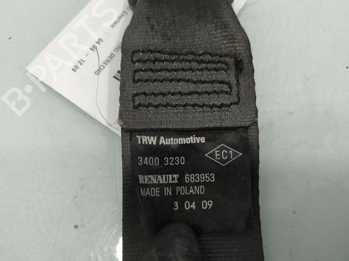Rear right seatbelt RENAULT CLIO III (BR0/1, CR0/1) 1.5 dCi (C/BR0G, C/BR1G) | BP16379168I28 