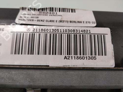 Passenger airbag MERCEDES-BENZ E-CLASS (W211) E 270 CDI (211.016) | BP29448684C10