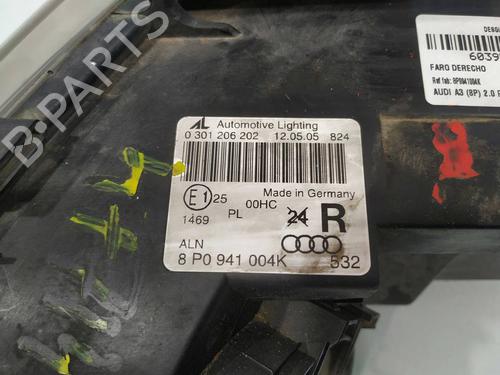 Right headlight AUDI A3 (8P1) 2.0 FSI | BP39691861C29 - Image 2