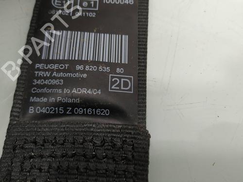 Rear right seatbelt PEUGEOT 5008 (0U_, 0E_) 1.6 HDi | BP11350936I28 