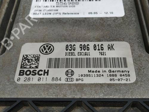 Engine control unit (ECU) SEAT LEON (1P1)  | BP31250270M57 