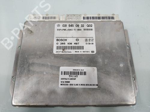 ESP Styreenhed ESP Styreenhed MERCEDES-BENZ S-CLASS (W220, V220) S 320 CDI (220.025, 220.125) (204 hp) 37012240 37012240