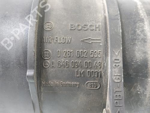 Mass air flow sensor MERCEDES-BENZ E-CLASS (W211) E 270 CDI (211.016) | BP29448689M95 