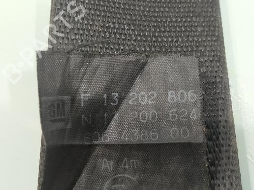 Rear center seatbelt OPEL ZAFIRA / ZAFIRA FAMILY B (A05)  | BP24924992I27 