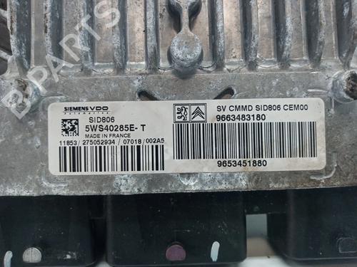 Engine control unit (ECU) CITROËN C2 (JM_)  | BP9296748M57 