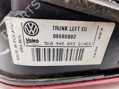 Left tailgate light VW GOLF VI (5K1) 1.6 TDI | BP27273085C79 