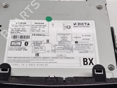 Radio NISSAN X-TRAIL III (T32_, T32R, T32RR) 1.6 dCi (T32) | BP23957524E6 