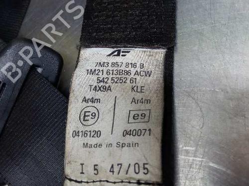 Rear right seatbelt SEAT ALHAMBRA (7V8, 7V9) 2.0 TDI | BP8450946I28 