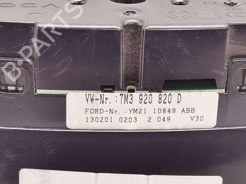 Instrument cluster VW SHARAN (7M8, 7M9, 7M6) 1.9 TDI | BP27523500C47 
