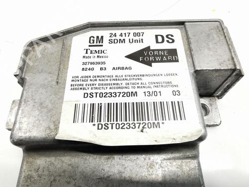 Kollisjonspute styreenhet OPEL CORSA C (X01) 1.2 (F08, F68) | BP30150905M53