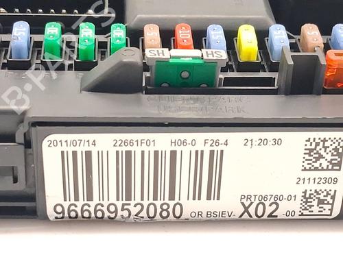 Fuse box CITROËN C3 II (SC_) 1.4 VTi 95 | BP30969893E1