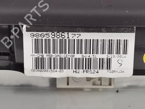Instrument cluster CITROËN C3 Picasso (SH_) 1.4 VTi 95 (SH8FSC, SH8FP0, SH8FP6) | BP29570058C47 