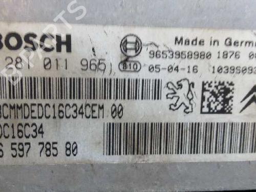 Engine control unit (ECU) CITROËN C3 I (FC_, FN_) 1.6 16V HDi | BP8441729M57 