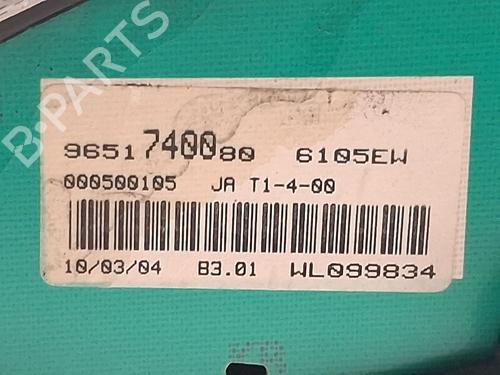 Instrument cluster PEUGEOT PARTNER MPV (5_, G_) 1.9 D | BP29983245C47