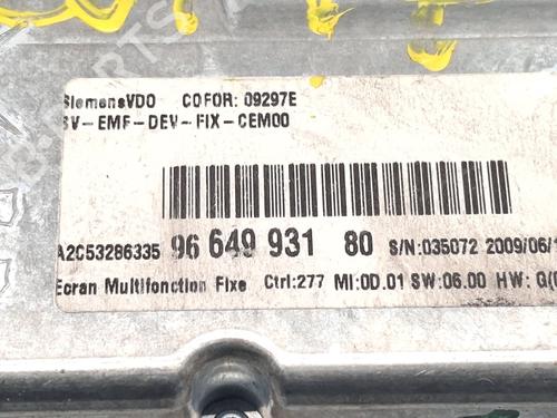 Display monitor PEUGEOT 407 (6D_) 2.0 HDi 135 (6DRHRH, 6DRHRE, 6DRHRG, 6DRHRJ) | BP30759948C48