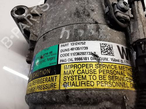 AC compressor OPEL ZAFIRA / ZAFIRA FAMILY B (A05) 1.9 CDTI (M75) | BP28510871M34