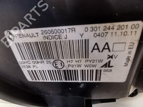 Left headlight RENAULT MEGANE III Hatchback (BZ0/1_, B3_) 1.5 dCi (BZ0C) | BP39668463C28 - Image 3